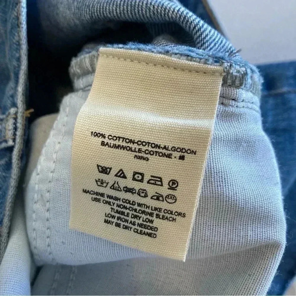 We The Free People Women's Sz 26 Jean Skirt Distressed Frayed - Picture 9 of 9